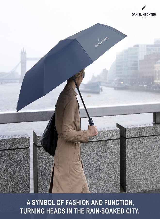 دانيال هيشتر مظلة دانيال هيكتر باريس للجنسين، حماية من الأشعة فوق البنفسجية، فتح وإغلاق تلقائي، مناسبة للمطر والرياح الموسمية وأشعة الشمس | مظلة أوتوماتيكية للرجال والنساء مع غطاء وحقيبة سفر | مقاس عادي - Image 3